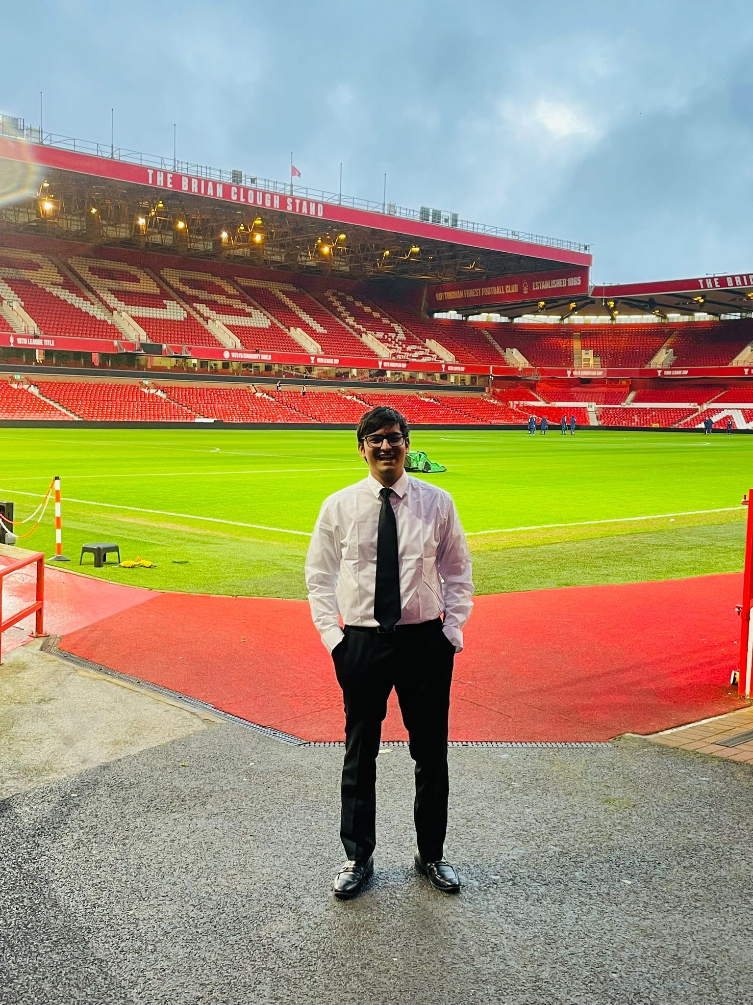 Karan Desai at the stadium